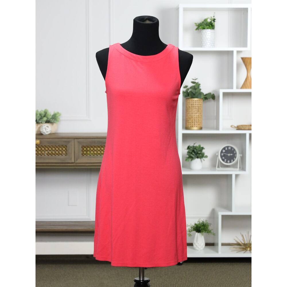 Tommy Bahama Sleeveless Shift Dress Pink Red Coastal Resort Vacation Small New - Picture 3 of 15